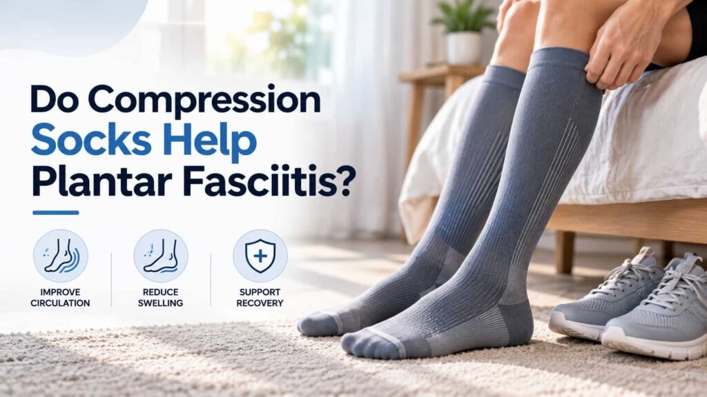 compression socks and sleeves for plantar fasciitis heel pain relief