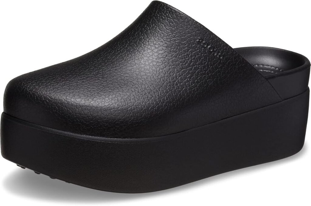 Crocs Dylan Platform mule-style clog with platform heel and contemporary casual design