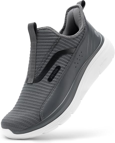 FitVille men's extra wide slip-on shoes for morning heel pain