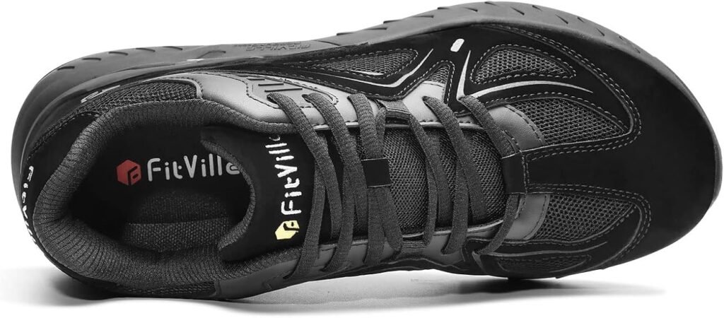FitVille Rebound Core men's extra wide walking shoes for plantar fasciitis