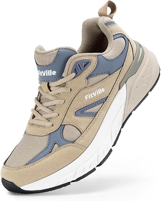 FitVille Rebound NEO V1 wide walking shoes for plantar fasciitis on concrete