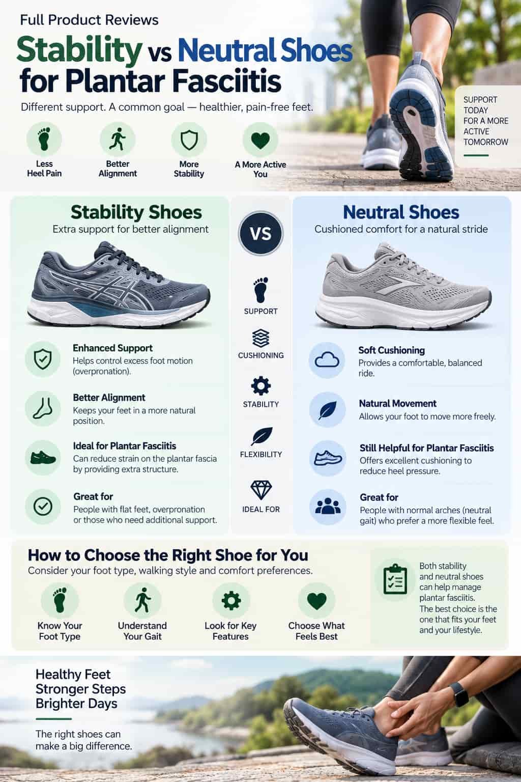 Full Products for a Stability vs Neutral Shoes for Plantar Fasciitis: