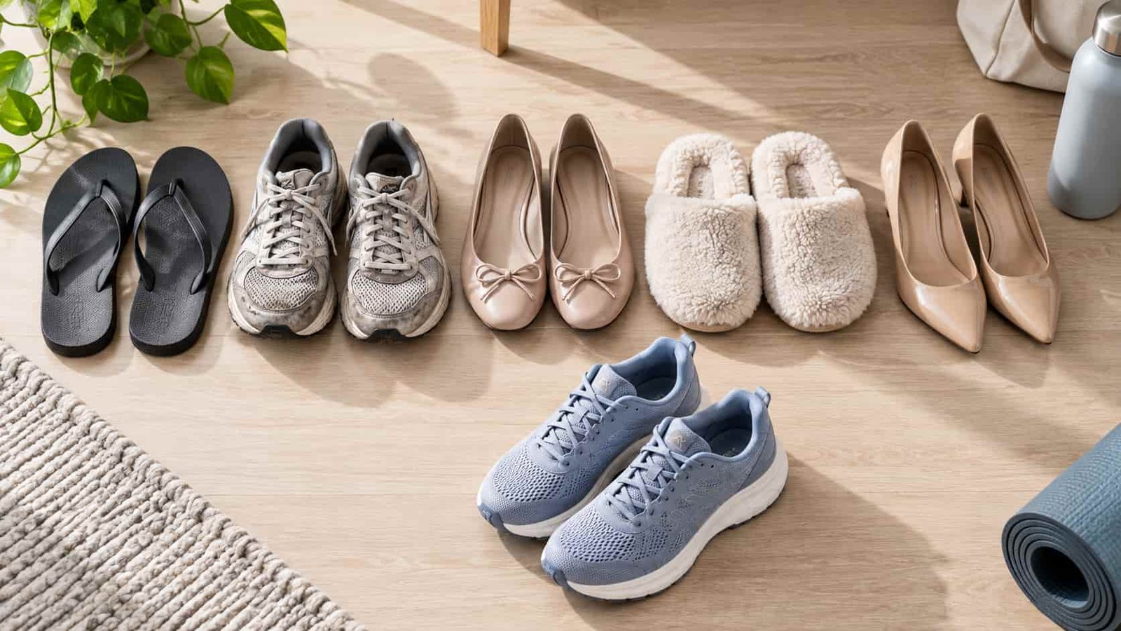 testing shoe heel cushioning depth for plantar fasciitis