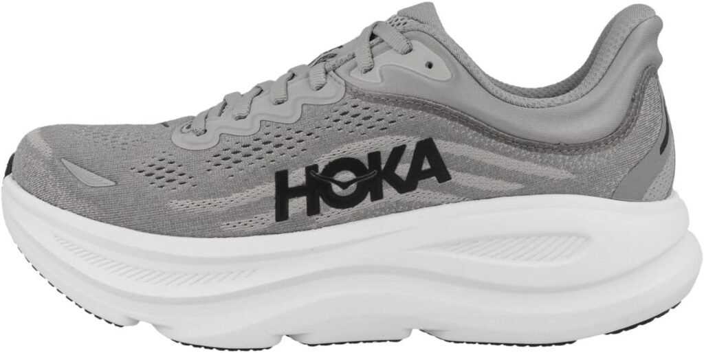 HOKA Bondi 9 maximum cushioning athletic shoes for plantar fasciitis
