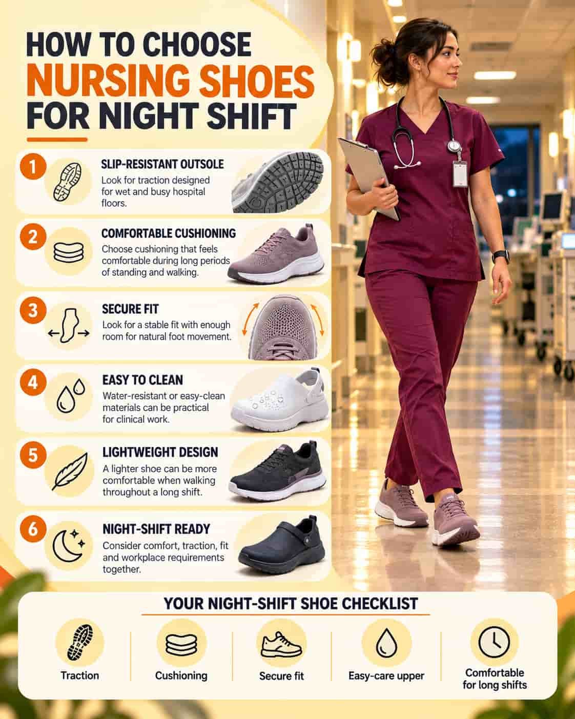 How to Choose Shoes Nursing Shoes for the Night Shift