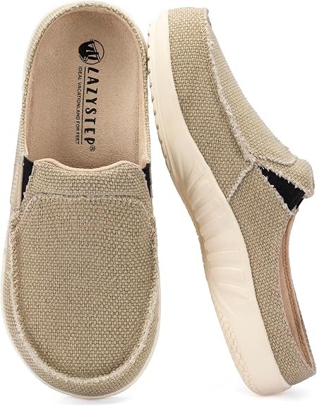 LazyStep men's orthopedic house shoes for morning heel pain