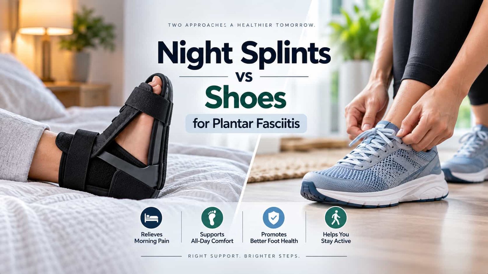 Night splints vs shoes for plantar fasciitis comparison guide