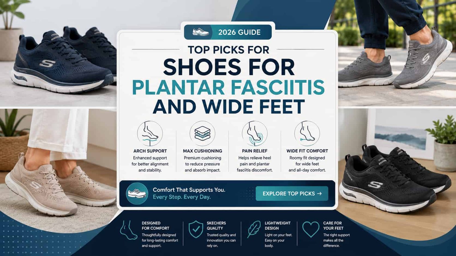 top picks shoes for plantar fasciitis and wide feet 2026