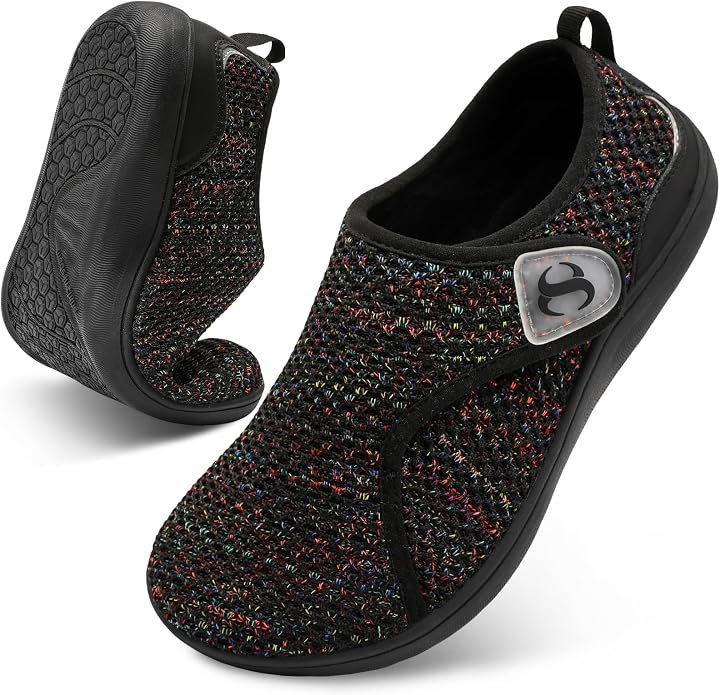 Scurtain Women's Adjustable Walking Shoes Scurtain Women's adjustable wide toe walking shoes