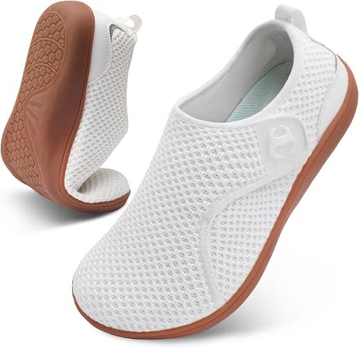 Scurtain wide width walking shoes for nurses with flat feet