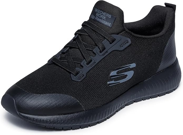 Skechers Squad slip-on work shoes for pharmacy technicians
