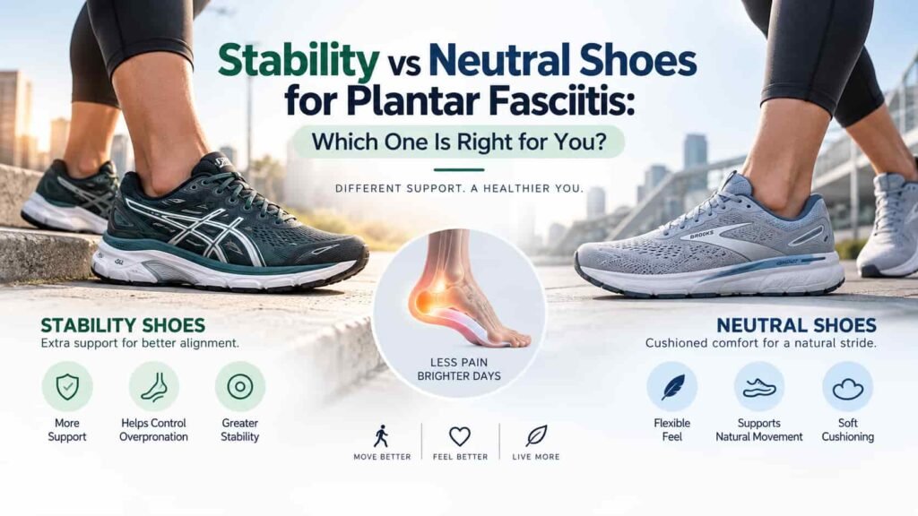 Stability vs Neutral Shoes for Plantar Fasciitis: 2026 Comparison Guide