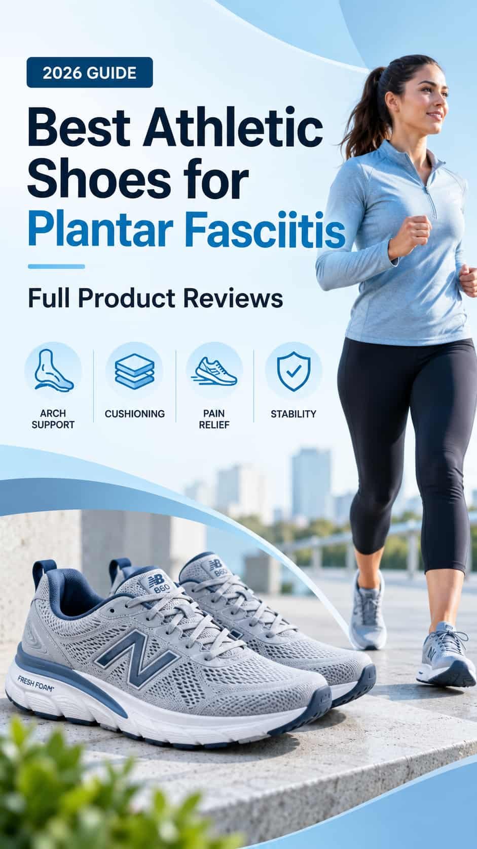 Best athletic shoes for plantar fasciitis 2026