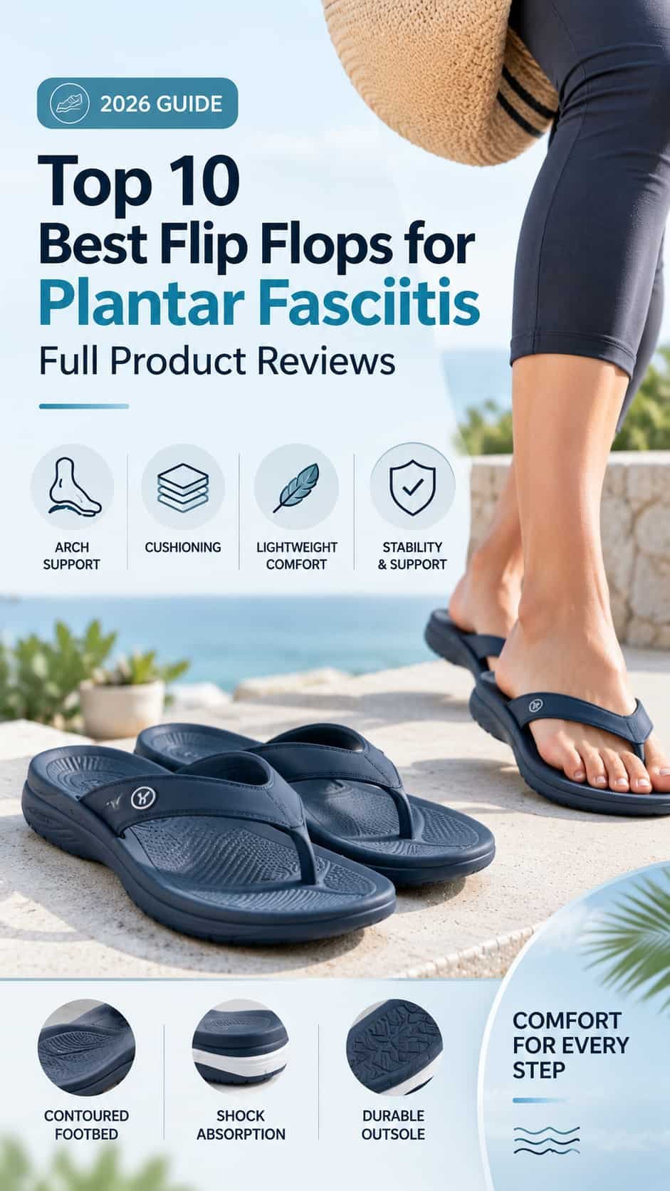 Best Flip Flops for Plantar Fasciitis 2026