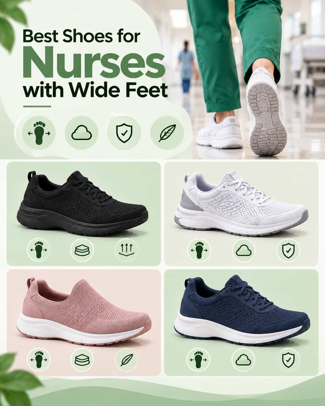 Best Shoes for Nurses With Wide Feet: Products Reviewed