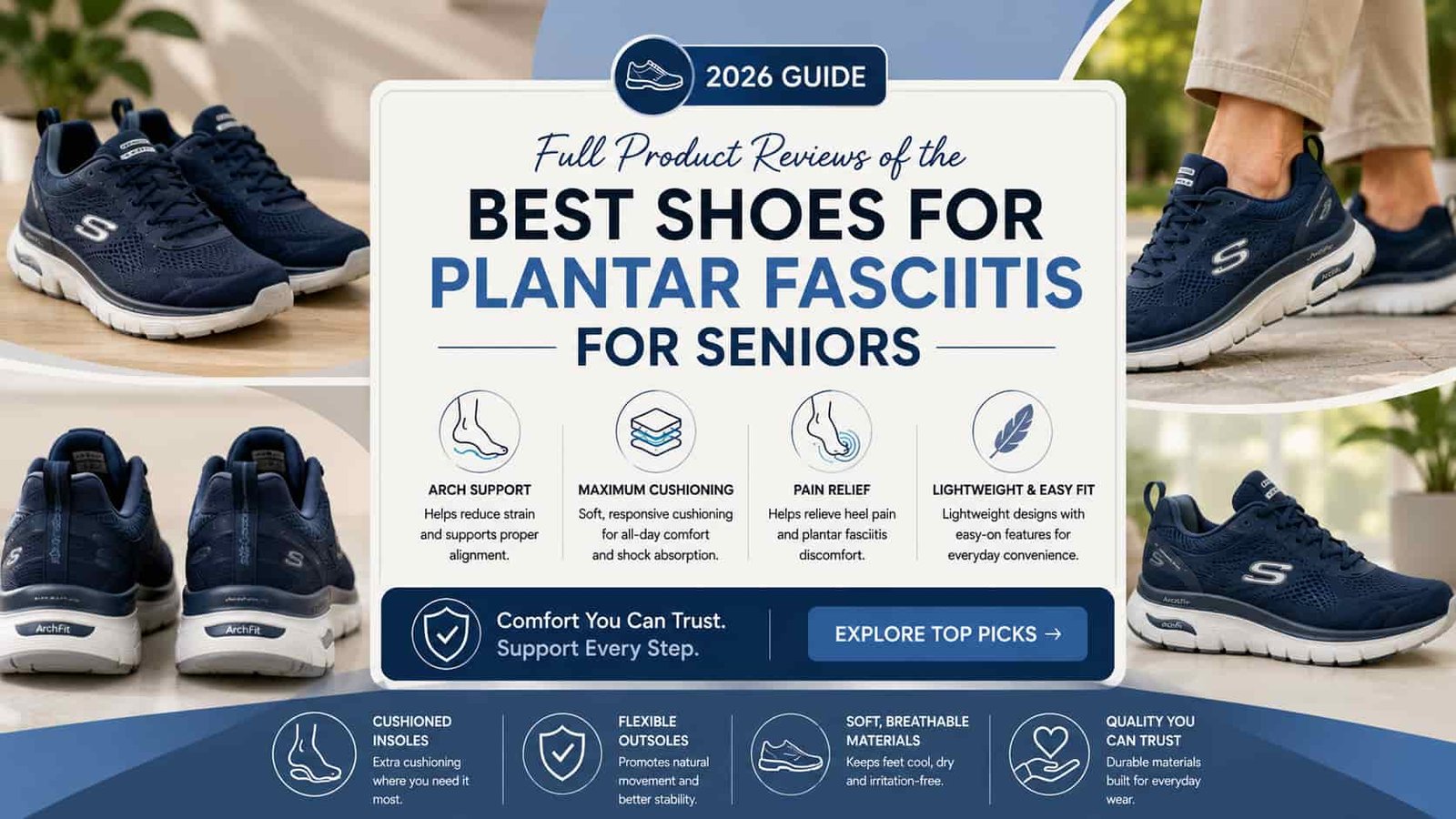 Top Picks Shoes for Plantar Fasciitis for Seniors 2026