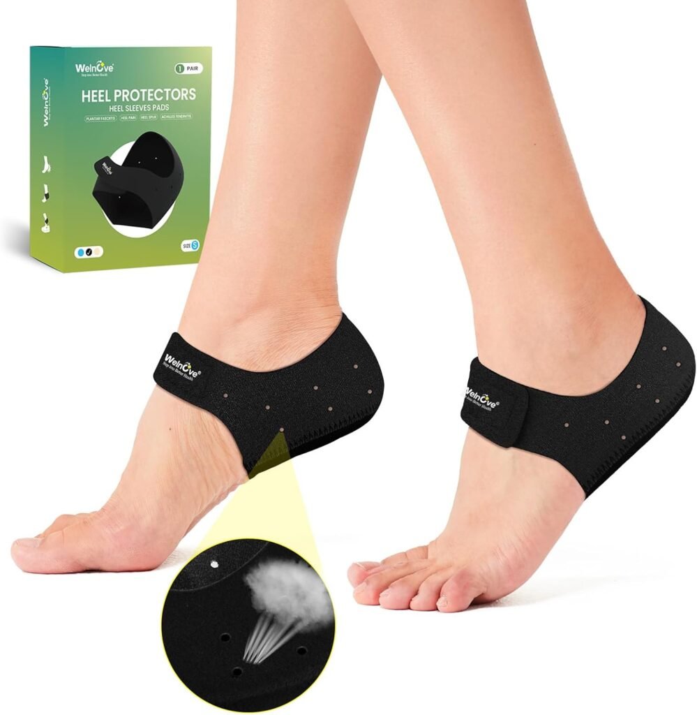Welnove Gel Heel Protector Cups for plantar fasciitis heel pain